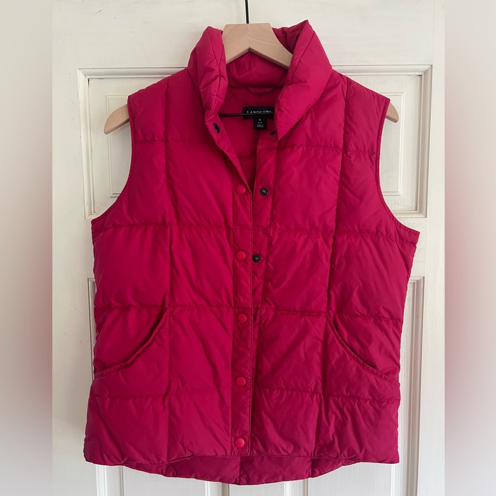 Women's pink Puffer Vest